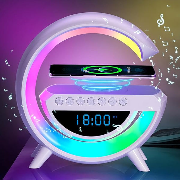 Wireless Charger Atmosphere Lamp with Bluetooth