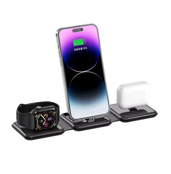 3 in 1 Wireless Charger, Magnetic Foldable Charging Station